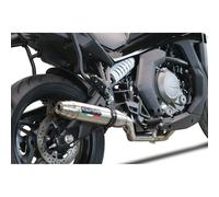 Gpr Exhaust Systems Deeptone Inox Cf Moto 650 Gt 2022-2024 E5 Round Not Homologated Slip On Muffler Silver Not Homologated