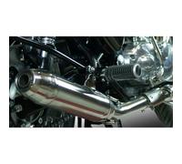 Gpr Exhaust Systems Deeptone Inox Slip On Royal Enfield Continental Gt 535 14-16 Cat Homologated Muffler Silver Homologated
