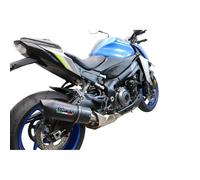 Gpr Exhaust Systems Furore Evo4 Nero Suzuki Gsx-s 950 2021-2024 E5 Oval Homologated Slip On Muffler Silver Homologated