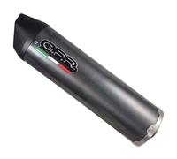 Gpr Exhaust Systems Furore Evo4 Poppy Benelli Leoncino 500 Trail 17-20 Ref:e4.be.18.cat.fp4 Homologated Oval Muffler Black Homologated