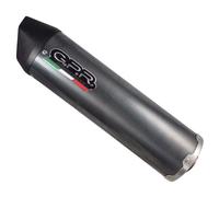 Gpr Exhaust Systems Furore Poppy Moto Guzzi Breva 1100 4v 05-10 Ref:gu.10.fupo Homologated Oval Muffler Black Homologated