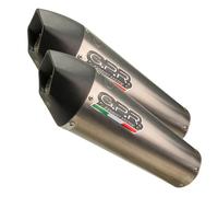 Gpr Exhaust Systems Gp Evo4 Titanium Double Shiver 900 17-20 Euro 4 Homologated Slip On Muffler