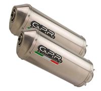 Aprilia Pegaso Strada 650 2005-2011 Exhaust GPR Double Slip-on Satinox