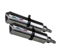 Gpr Exhaust Systems Satinox High Level Dual Yamaha Tdm 900 02-14 Homologated Slip On Muffler Silver Homologated