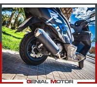 Gpr Exhaust Systems Evo4 Road Yamaha X-max 300 I.e22 E5 21-22 With Catalyst Homologated Full Line System Silver Homologated