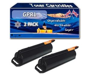 GPR1 Toner Cartridges Compatible for Canon C-EVX4 iR550 iR600 Printers, High-Definition Printing Effect with Chip, 43000 Pages (2-Pack Black)