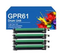 GPR61 Drum Units High Yield Replacement GPR-61 Imaging Drum for Canon IR ADV DX C5840i DX C5850i C5860i C5870i Printer, Easy to Install and Use,GPR61-4Color