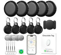 GPS Car Tracker Tags No Fee, Work with Apple Find My (iOS Only), No Subscription or Monthly Fee, Bluetooth Air Smart Tag for Vehicles Cars, Item Key Finder Locator for Luggage Bags Wallet (5 Pack)