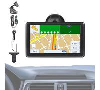 GPS Cars, 7-Inch Touchscreen Navigator with High-Resolution Display, Smart Mapping Device for Vehicles and Trucks, Black for Long Trips, Travel, Men, Women, Navigation Assistance