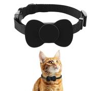 GPS Cat Tracker, Mini Cat Tracker Collar with Adjustable Strap, Waterproof Pet Tracker for Cats & Dogs, Anti-Lost Cat Tracker with No Monthly Fees, Compatible with iOS and Android (Black)