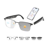 GPS Chat Powered AI Translation Glasses, Bluetooth 5.3 Smart Glasses for Men and Women, Photochromic Lenses, Real Time Translation in 160+ Languages via APP, AI Glasses for