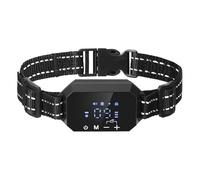 GPS Dog Fence Collar, Wireless Virtual Fence Training Collar for Dogs, Rechargeable Waterproof Dog Collar with LCD Screen and Adjustable Levels(Black)