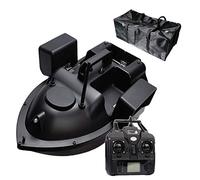 GPS Fishing Bait Boat 12000mAh, Smart RC Bait Boats for Carp Fishing with GPS, 500m Remote Control Distance, 2KG Loading, Auto Cruise Double Motor LED Night Light Boat, Free Portable Handbag