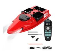 GPS Fishing Bait Boat, High-Speed Remote Control, 500M Range, 4 Hoppers | High-Speed Remote Control Bait Boat with 500M Range, Perfect for Efficient Fishing and Baiting in Lakes and Rivers