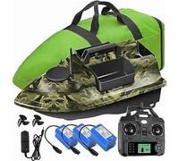GPS Fishing Bait Boat with 3 Catapult Bays 16 Memory Points Handbag Included One Key Return Feature for Carp Fishing