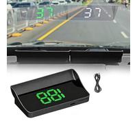 GPS Head Up Display Car HUD Speedometer | Plug & Play Universal OBD2 Alternative | MPH Projector on Windshield for Safer Driving (Green MPH)