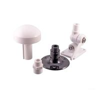 GPS Housing Mushroom for Head G3/4 Thread ABS Case for Marine Navigation System Real Time Tracking Device 130x96mm(White ABS Base)