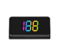 GPS HUD Digital Speedometer Head Up Display for All Cars with 7-Color Night & Day Visibility, Black, 5V 2A