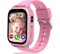 GPS Kids Smart Watch 4G, Smart Watch for Kids with SOS Call, Video Chat, Class Mode, Games, Calendar, Calculator, Flashlight, Passcode Lock, IP68 Kid GPS Tracker Watch Christmas Birthday Gift 4-15 Ys