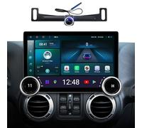 GPS Navigation Car Radio Stereo for Jeep Wrangler JK Compass Grand Cherokee Dodge Ram Carplay Android Auto 11.5 inch Touch Screen Replacement Upgrade Mirror SWC Split Screen