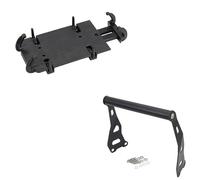 GPS Navigation Motorcycle Phone GPS Navigation Bracket For ROYAL ENFIELD HIMALAYAN 2016-2020 Smartphone Stand Extension Plate Bar Mount Handlebar Bracket(Black 1,22mm)