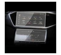 GPS Navigation Protective Film For For A6 2019 2020 Tempered Glass Film Car GPS Navigation Screen Protector Auto Interior Screen Protect Accessories(Up and down)