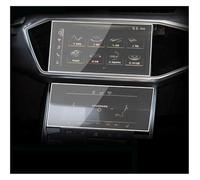 GPS Navigation Protective Film For For A6 A7 2019 2020 Tempered Glass Film Car GPS Navigation Screen Protector Auto Interior Screen Protect(Up and down)