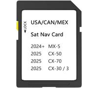 GPS Navigation SD Card Compatible with 2024+ MX-5, 2025 3/ CX-30, 2025 CX-50 / CX-70, USA/CAN/MEX Maps
