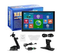 GPS Navigator 26cm Touch Screen for Car, Truck, Camper, with Traffic Information, Europe Map 2025, Free Lifetime Updates, Real Voice Direction Guide, Alert