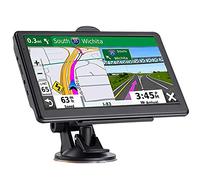 GPS Navigator for Car, Latest 2025 Map 7 inch Touch Screen Car GPS 256-16GB, Voice Turn Direction Guidance, Support Speed and Red Light Warning, Pre-Installed North America Lifetime map Free Update