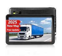 GPS Navigator for Car Truck RV, 9 inch Touch Screen Latest 2025 Map, Real Voice Spoken Turn-by-Turn Direction Reminding Navigation System for Cars, Vehicle GPS with Speed and Red Light Warning, FM