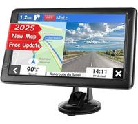 GPS Navigator for Car Truck RV - 9'' Touchscreen Navigation System, 2025 North America Maps Free Lifetime Updates, Turn-by-Turn Voice Guidance, Speed & Red Light Warning, GPS Navigation for All Cars