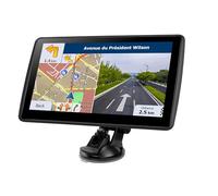 GPS Navigator for Car Truck RV, Latest 2025 Map 7 inch Touch Screen Car GPS, Support Voice Turn Direction Guidance/Speed and Red Light Warning/Custom Truck Routing