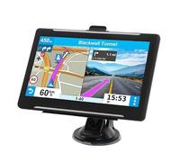 GPS Navigator for Car Truck RV, Latest 2025 Map(Free Lifetime Updates) 7 inch Touch Screen Car GPS, Support Voice Turn Direction Guidance/Speed and Red Light Warning/Custom Truck Routing