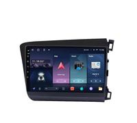 Gps Navigator Radio Sat Nav for Honda Civic 2012-2015 Touch Screen with Carplay Wifi Bluetooth Mirror Link, Fm, Steering Wheel Control, 4 Core 4G+64G
