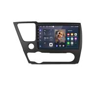 Gps Navigator Radio Sat Nav for Honda Civic 9 2013-2016 Touch Screen with Carplay Wifi Bluetooth Mirror Link, Fm, Steering Wheel Control, 4 Core 4G+64G