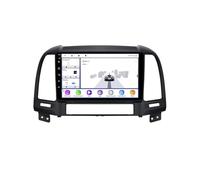 Gps Navigator Radio Sat Nav for Hyundai Sante Fe 2 2006-2012 Bluetooth Wifi 4G Dab+ Tpms Mirror Link, Bluetooth Handsfree/Phone Mirroring, Hd, 8 Core 6G+128G