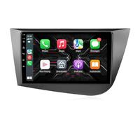 Gps Navigator Radio Sat Nav for Seat Leon 2 2007-2015 Bluetooth Wifi 4G Dab+ Tpms Mirror Link, Bluetooth Handsfree/Phone Mirroring, Hd, 4 Core 2G+32G