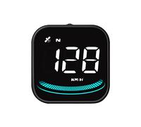 GPS Smart Speedometer, Auto Car HUD Head Up Display KMH & MPH Digital with OverSpeed Alarm Fatigue Driving Warning, Navigation Compass, 2.5'' LCD Screen, USB Plug & Play, for All Vehicle