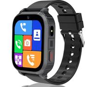 GPS Smart Watch for Kids, 4G Kids Smart Watch with SOS Call, Vedio Voice Chat, School Mode, Calendar, Calculator, Alarm, Flashlight, Passcode Lock, IP68 Kid GPS Tracker Watch Gift for 4-15 Ys Old