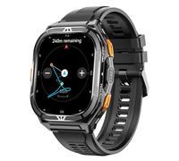 GPS Smart Watch for Men Barometer Compass Make/Answer Calls Tactical 100+ Sports Modes 1.96" AMOLED DIisplay Smart Watches Heart Rate Sleep Tracker Message Reminder