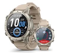 GPS Smart Watch for Men with Maps, 21-Day Battery, 5ATM Waterproof, 1.43" AMOLED, 178+ Sports AI Round Watch with Compass, LED Flashlight/ Heart Rate/Stress/SpO2/Sleep Monitor, for Android iOS Khaki