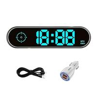 GPS Speedometer for Car with Heads Up Display, Digital Speedometer Car MPH with Compass & Clock, Universal GPS Speedo with Speed Limit Warning, 7-Color HUD Display, USB Plug & Play for All Vehicles