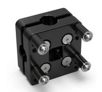 GPS Stand Bar Replacement Universal Navigation 12MM GPS Bracket Mount Handlebar Clamp 28mm 22mm(Black)