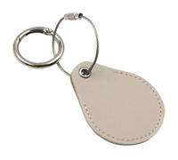 GPS Tag Keychain Case - Premium PU Leather Drop Shape Tracker Pouch with Secure Metal Buckle, Scratch Resistant Cover, Lightweight Pet Accessory | Locator Device Holder for Dog Cat Collar Travel