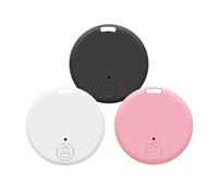 Gps Tracker, 3 Pack Gps Locator, Mini Item Tracker, Key Finder Locator, Circular Bluetooths Anti-Loss Device, Two-Way Alarm, Real Time Tracking Rastreador for Pet Children Smartphone Wallets Dogs Cats