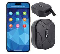 GPS Tracker, 4G TKMARS Magnetic Car Vehicle Tracker, 10000mAh Long Standby GPS Tracker, Real-time SMS + APP Alerts, Waterproof, 10s Update Location, Tracker Devices for Truck, Motorcycle, Boat TK905B