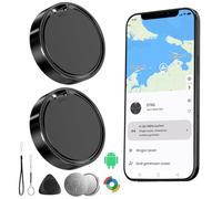 GPS Tracker Android Smart Tag Android Air Android Tag Key Finder Compatible with Google My Device Find App (Android Only) IP67 Android Tracker Bluetooth for Suitcase/Luggage/Wallet, 2 Pieces