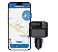 GPS Tracker for Car 4G Car Charger Real-Time Tracking Device Installation-Free Wireless Anti-theft SOS Alarm GPS Tracker Devices USB Car Charger Tracker No Subscription 4G TK818