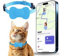 GPS Tracker for Cat Tracker Collar Waterproof A-irtag Compatible with Apple Find My (iOS ONLY) No Monthly Fee Durable Cat Tracking Device